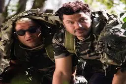 تصویری از گریم متفاوت و عجیب پژمان جمشیدی در فیلم تگزاس