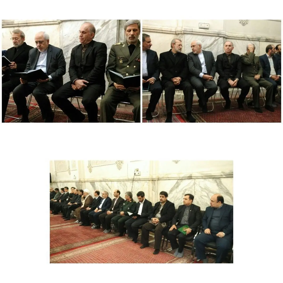 ظریف در مراسم بزرگداشت شهدای سانچی/ عکس