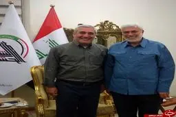 دیدار حاتمی‌کیا با فرمانده حشد الشعبی عراق