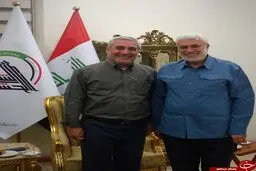 دیدار حاتمی‌کیا با فرمانده حشد الشعبی عراق