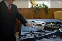 نمایش جدید نتانیاهو علیه ایران؛ نمایش قطعاتی از «پهپاد ساقط‌شده در جولان»