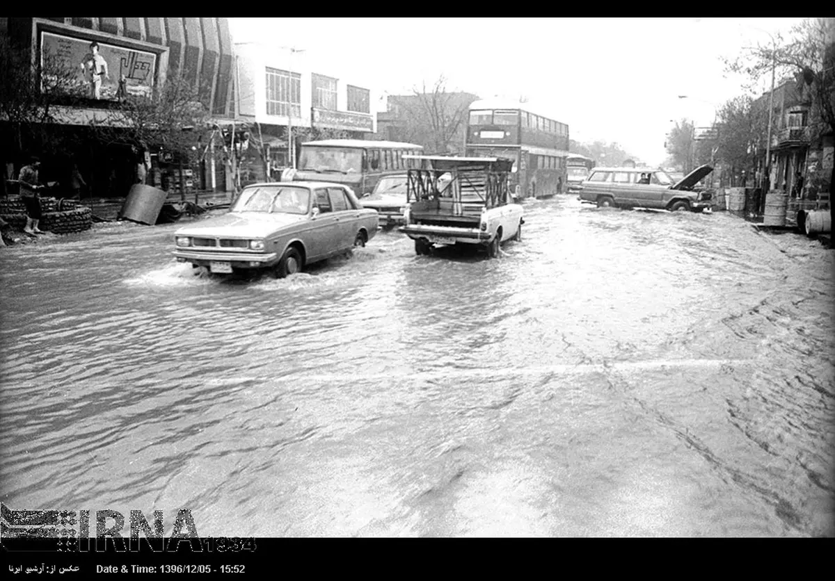 تصاویری تاریخی از سیل در تهران
