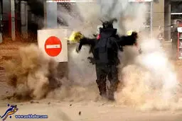 عکس/لحظه حیرت انگیز انفجار بمب