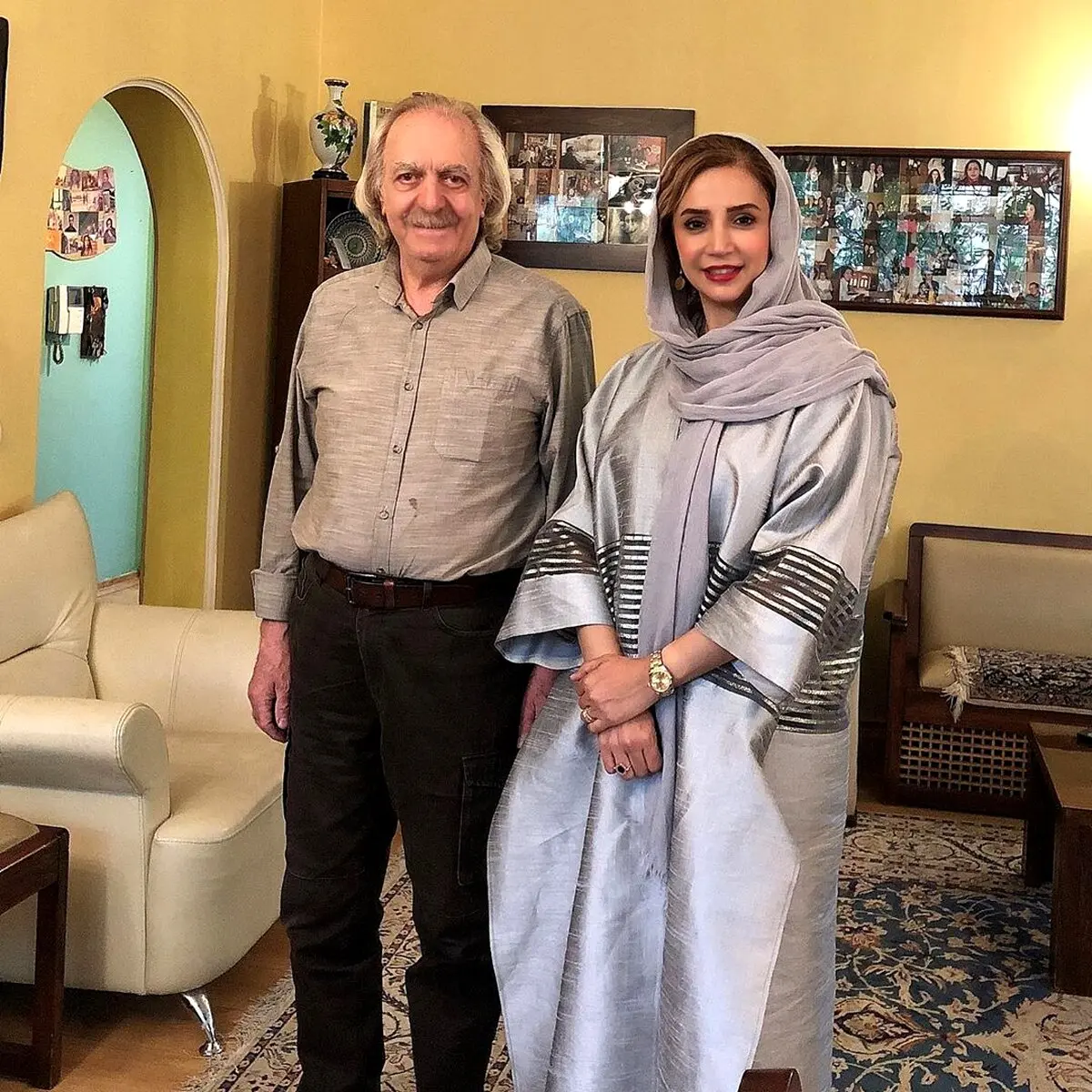 شبنم قلی خانی در کنار کارگردان مشهور + عکس