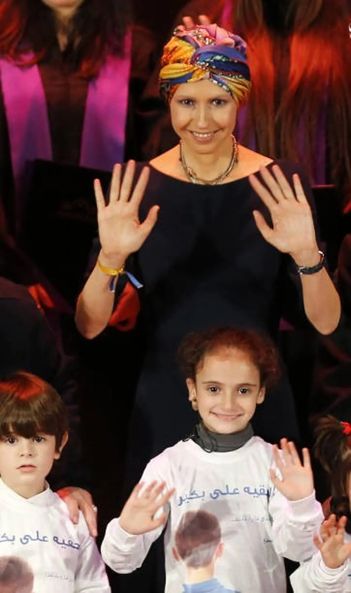 همسر بشار اسد در مراسم جشن فارغ التحصیلی / تصاویر