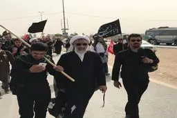 تصاویر : حضور حجت الاسلام والمسلمین پورمحمدی در راهپیمایی اربعین