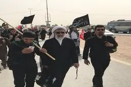 تصاویر : حضور حجت الاسلام والمسلمین پورمحمدی در راهپیمایی اربعین