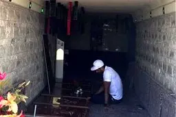 سوشا مکانی در کهف الشهدا / عکس