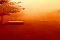 فیلم/ طوفان شن بی‌سابقه در نایین اصفهان
