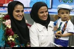 بازگشت قهرمانان تیراندازی به میهن/تصاویر