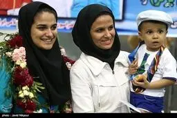 بازگشت قهرمانان تیراندازی به میهن/تصاویر