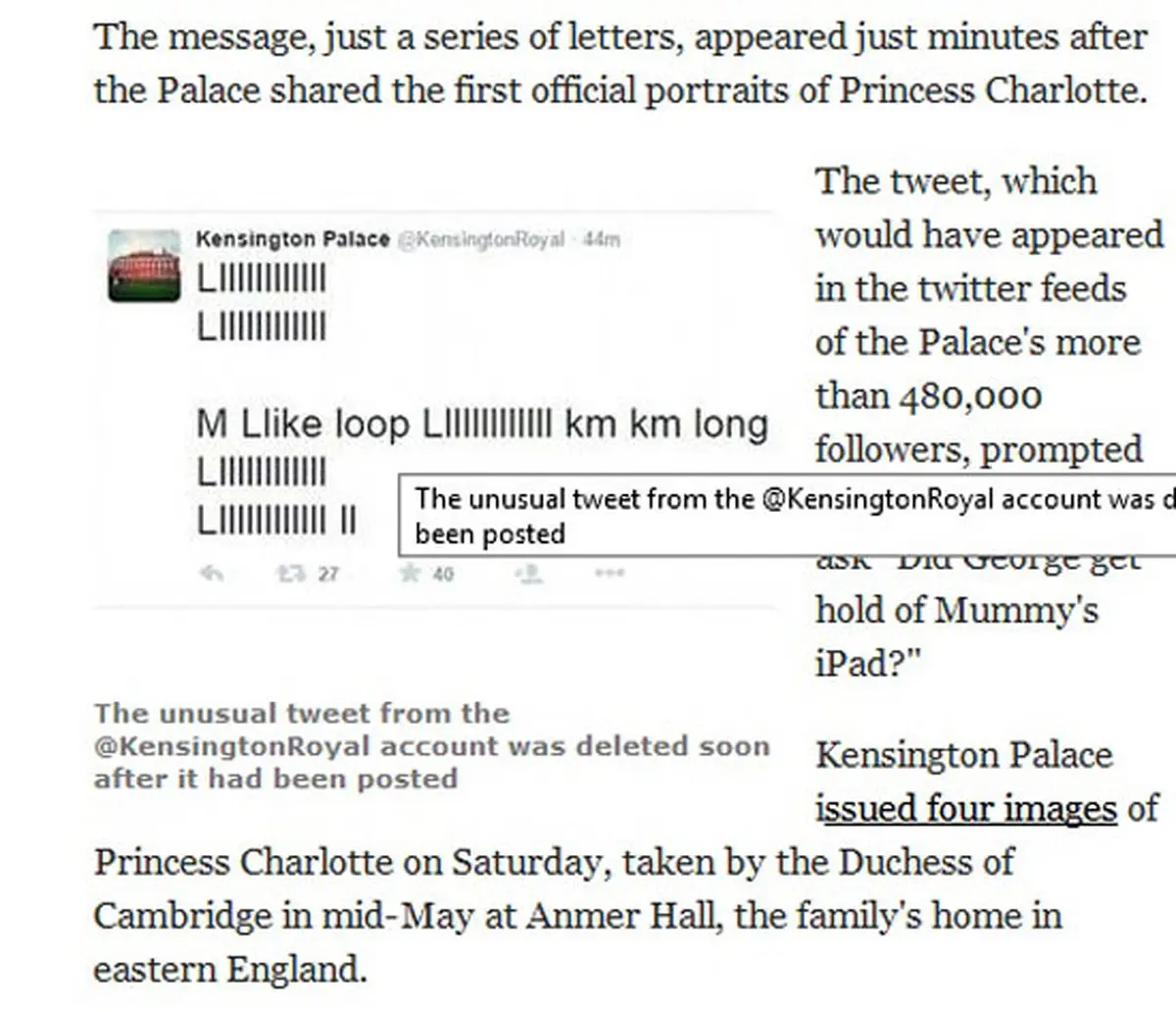 اولین پست توییتری نوه ملکه انگلیس/عکس