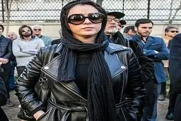 ترانه علیدوستی در مراسم تشییع عمو یدی سینمای ایران/عکس