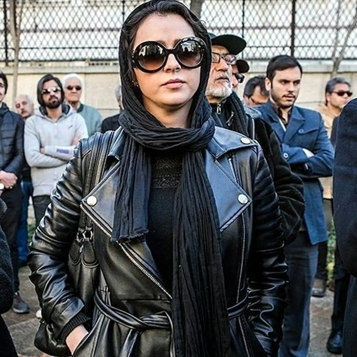 ترانه علیدوستی در مراسم تشییع عمو یدی سینمای ایران/عکس