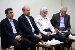 تصویری جالب از قالیباف ، جلیلی و احمدی نژاد