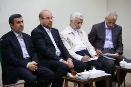 تصویری جالب از قالیباف ، جلیلی و احمدی نژاد
