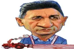 کاریکاتور/ امیر خان سوار بر تراکتور!