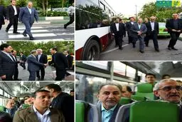 اتوبوس‌سواری شهردار تهران یک روز پس از ابقا/عکس