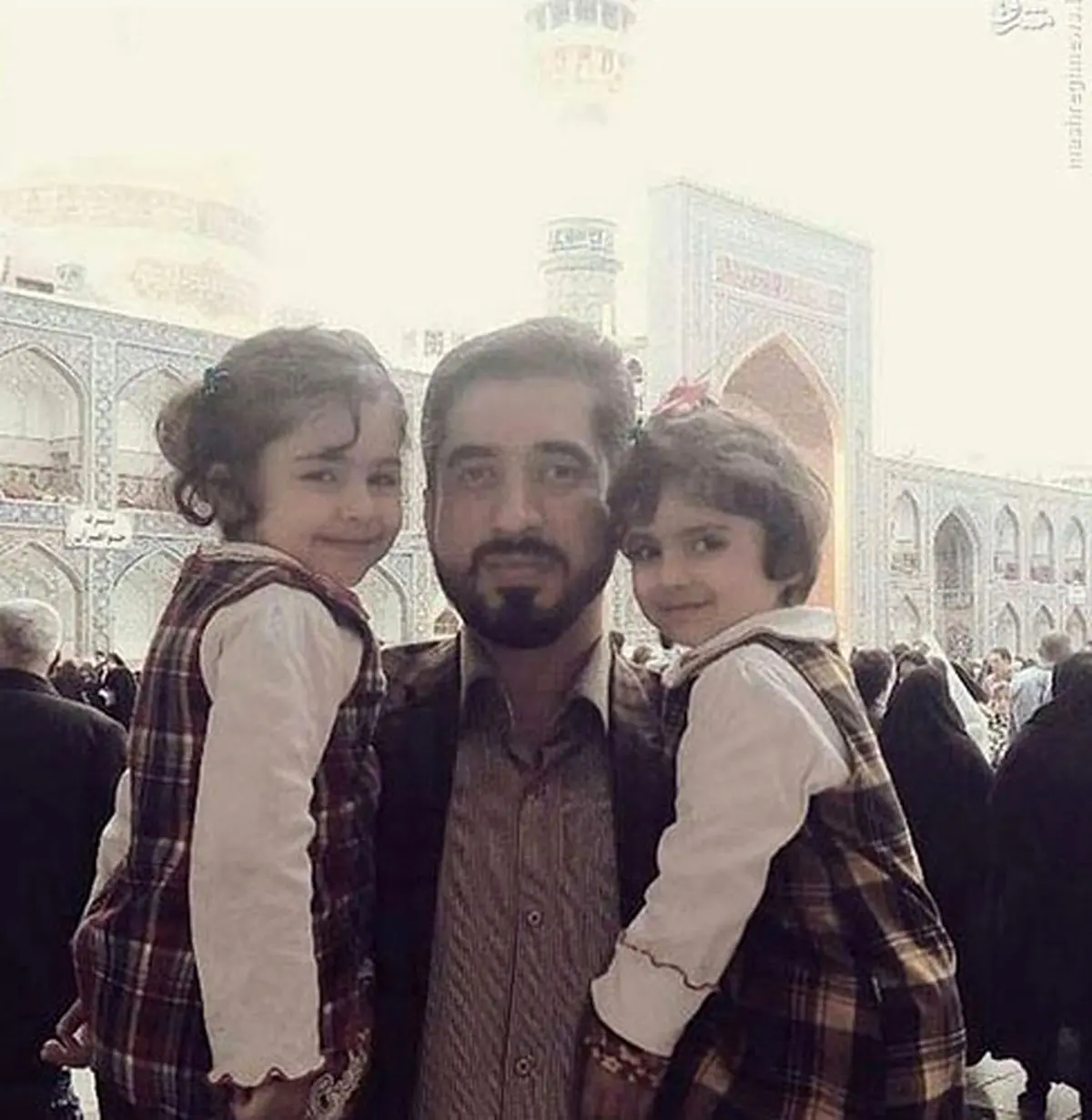 قربانی حادثه منا و 2 دختر خردسالش/عکس