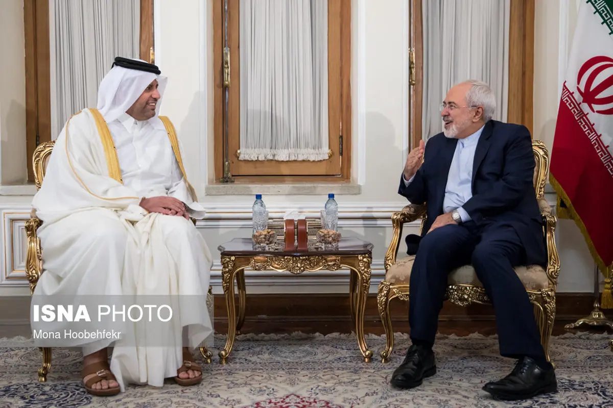 تصاویری از دیدار وزیر تجارت قطر با محمدجواد ظریف