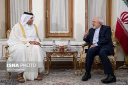 تصاویری از دیدار وزیر تجارت قطر با محمدجواد ظریف