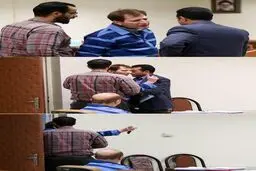 اخراج بابك زنجاني از دادگاه/عکس