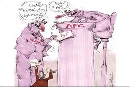 دست کوتاه ایران در ای اف سی (کاریکاتور)