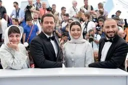 بازیگران «ناهید» روی فرش قرمز کن/تصاویر