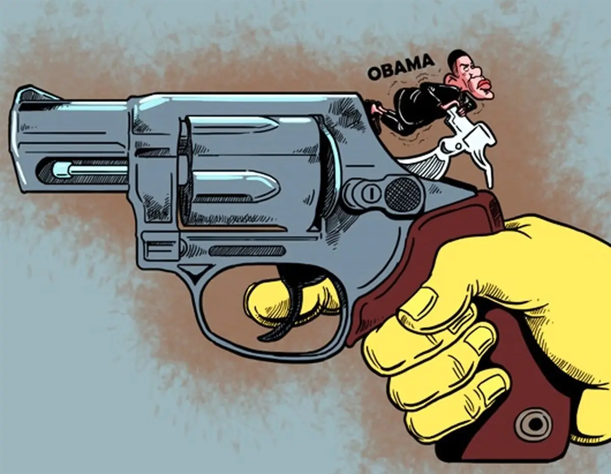 اوباما اینطوری کنگره را دور می‌زند!/کاریکاتور