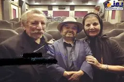 پوری بینایی، اسدالله یکتا و بهمن مفید در یک مراسم+عکس