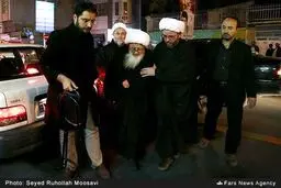 حضور مراجع تقلید در مراسم ترحیم همشیره رهبر معظم انقلاب/ تصاویر