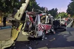 حمله پهپاد اسرائیلی به یک آمبولانس با سه شهید + عکس