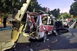 حمله پهپاد اسرائیلی به یک آمبولانس با سه شهید + عکس