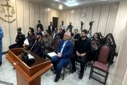 ببینید | سخنان برادر قاتل الهه حسین نژاد در جلوی دادگاه