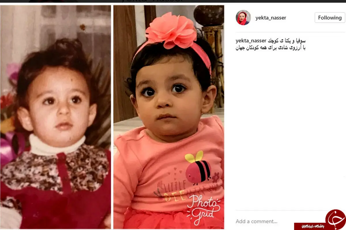 شباهت زیاد خانم بازیگر معروف و دخترش /عکس