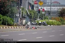 انفجار و درگیری مسلحانه در پایتخت اندونزی (+عکس)