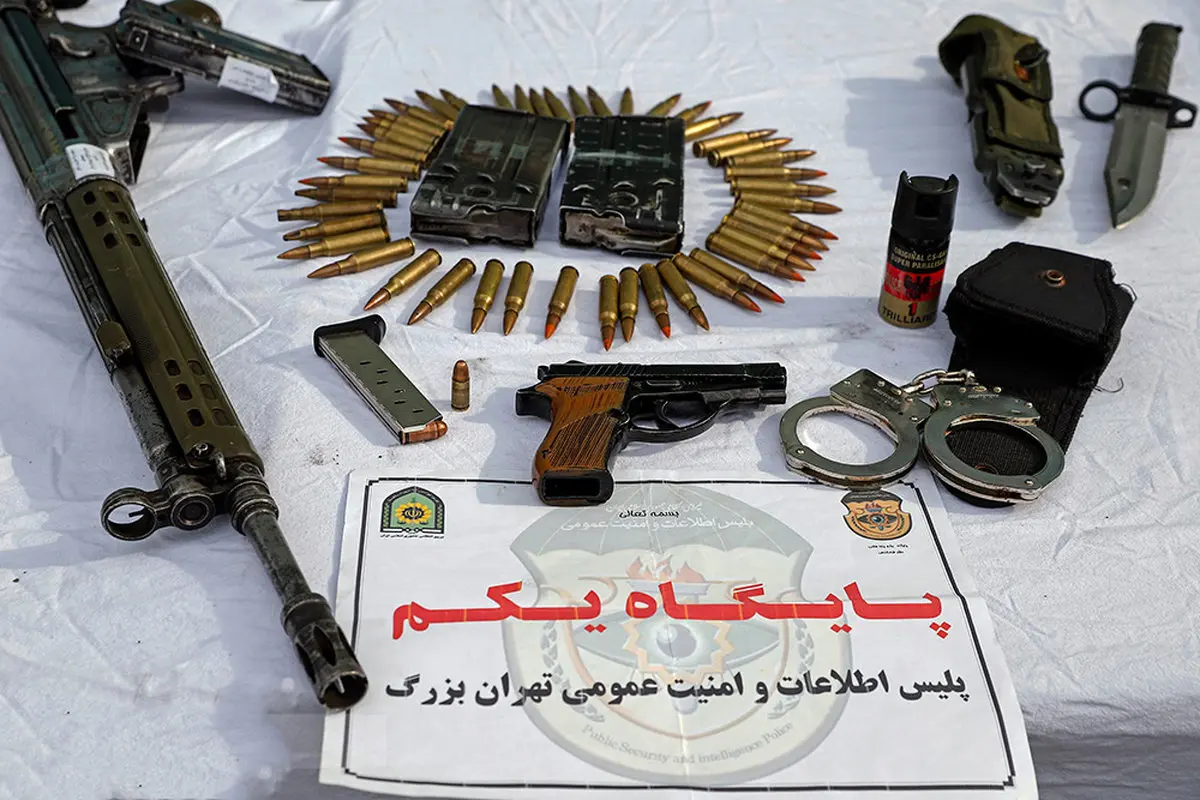 کشفیات پلیس از گروه های تبهکاری در تهران + عکس