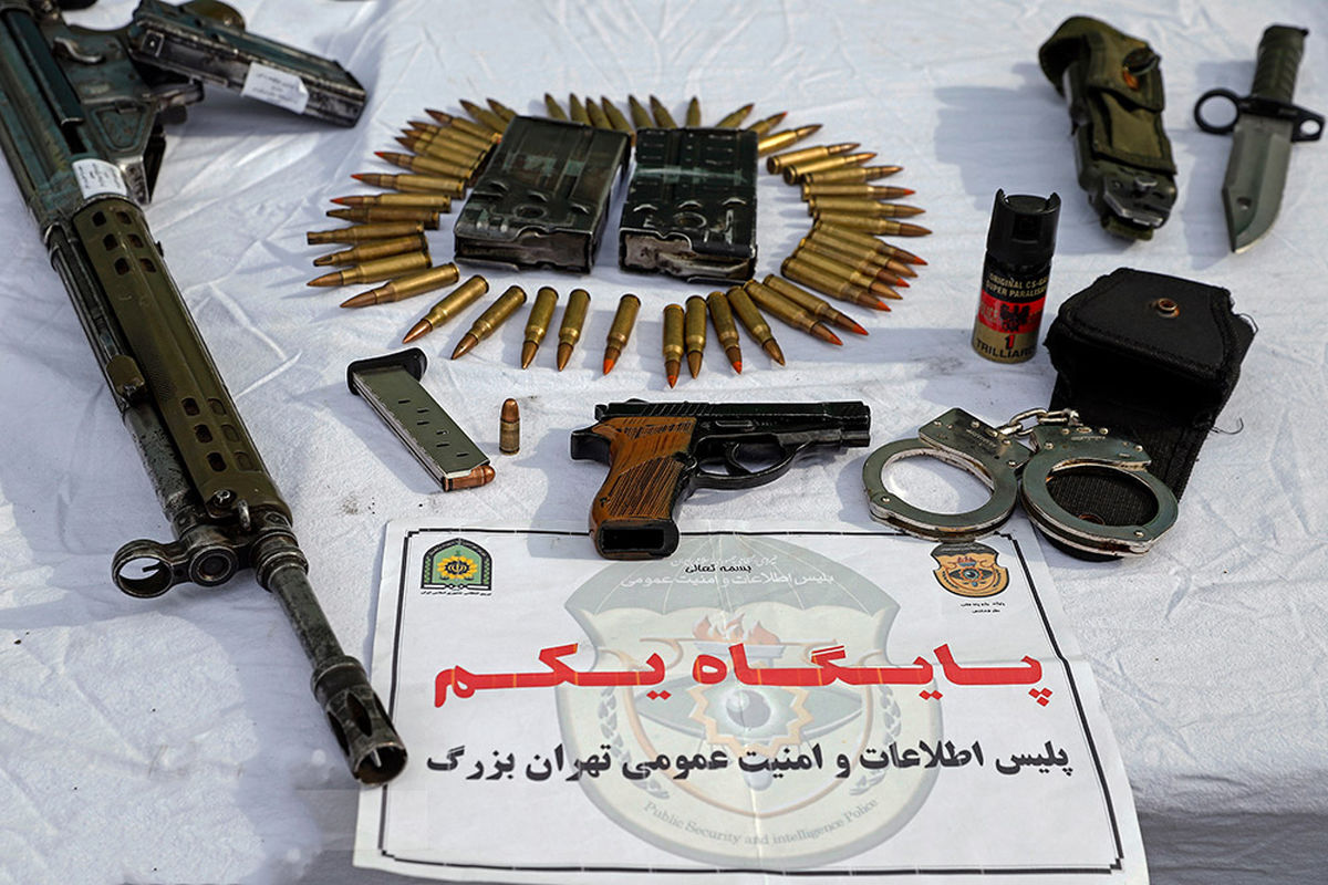 کشفیات پلیس از گروه های تبهکاری در تهران + عکس