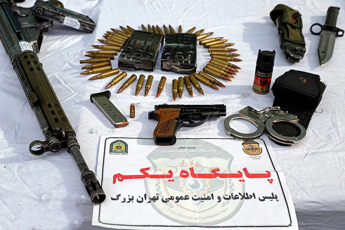 کشفیات پلیس از گروه های تبهکاری در تهران + عکس