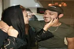 جدیدترین عکس نسرین مقانلو و پسرش