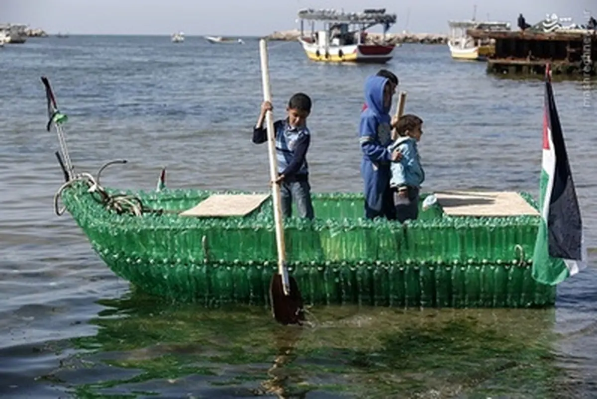 ابتکار جالب جوانان غزه‌ای/تصاویر