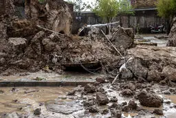 عکسی دلخراش از خسارت سیل در خواف