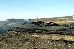 اولین تصاویر از لاشه هواپیمای سقوط کرده روسی!