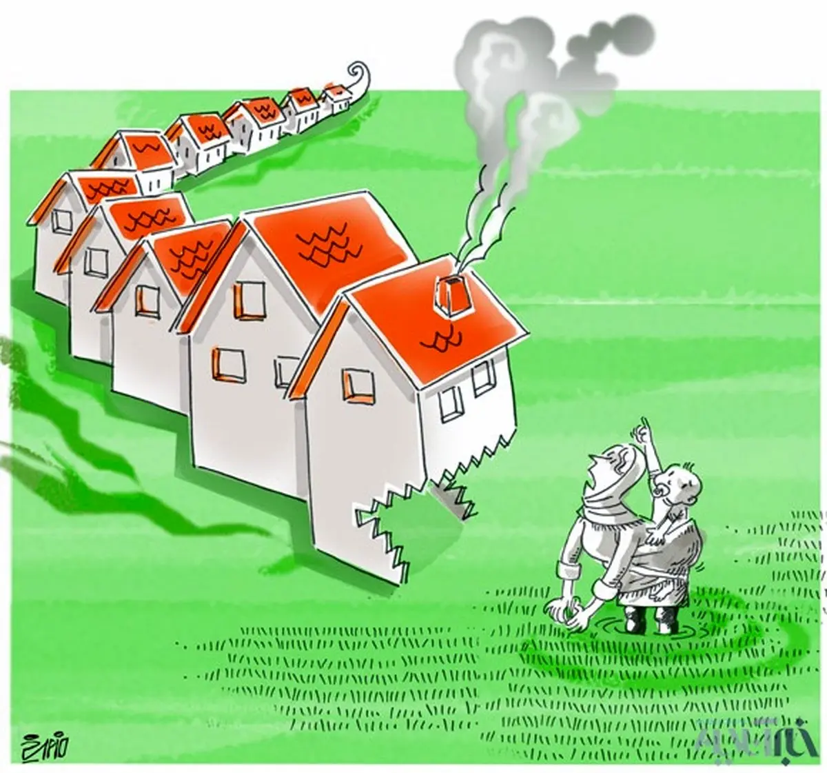 کاریکاتور/ زمین خواران حیران!