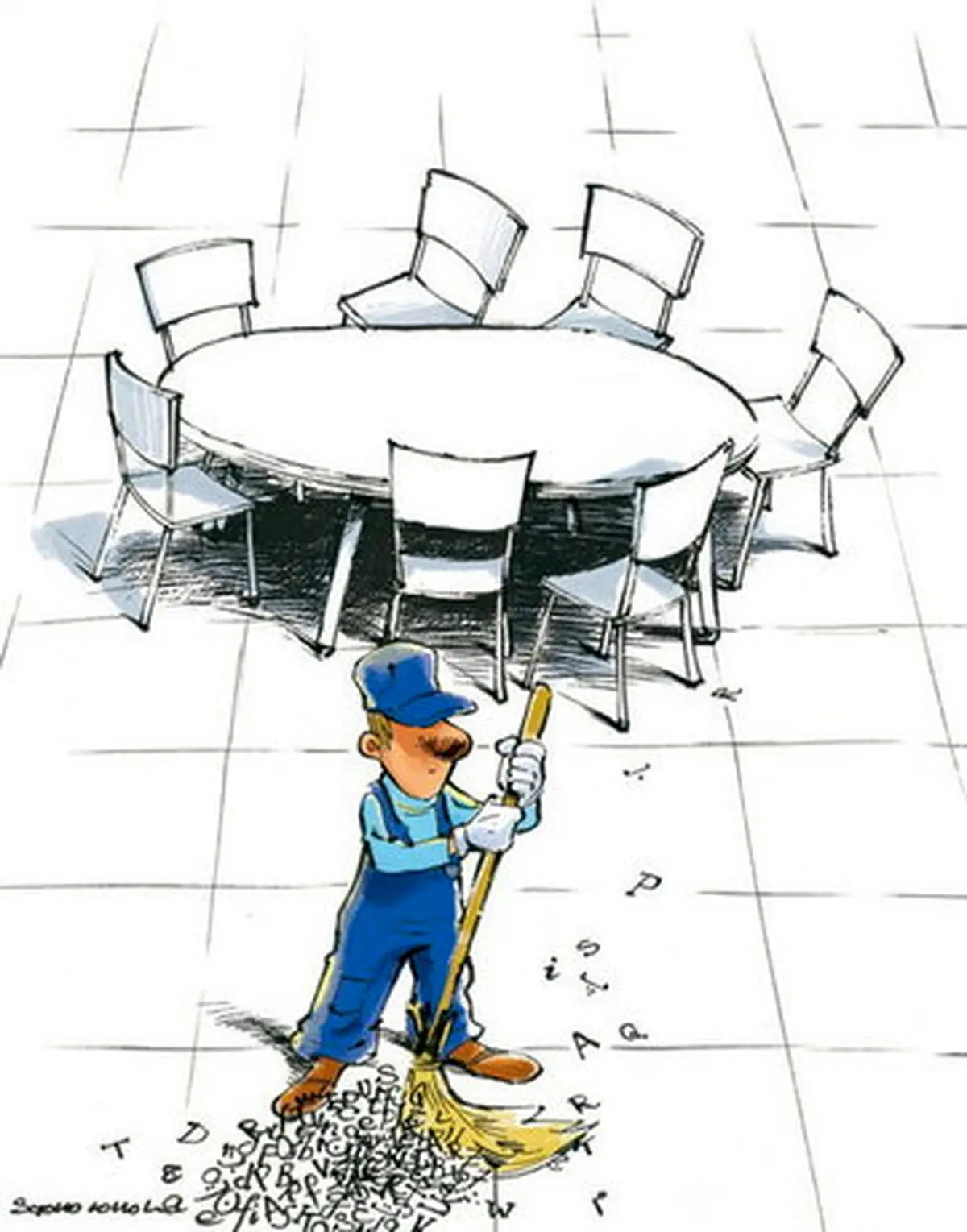 پایان مذاکرات/ کاریکاتور