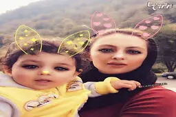 سلفی خرگوشی یکتا ناصر و دخترش/عکس