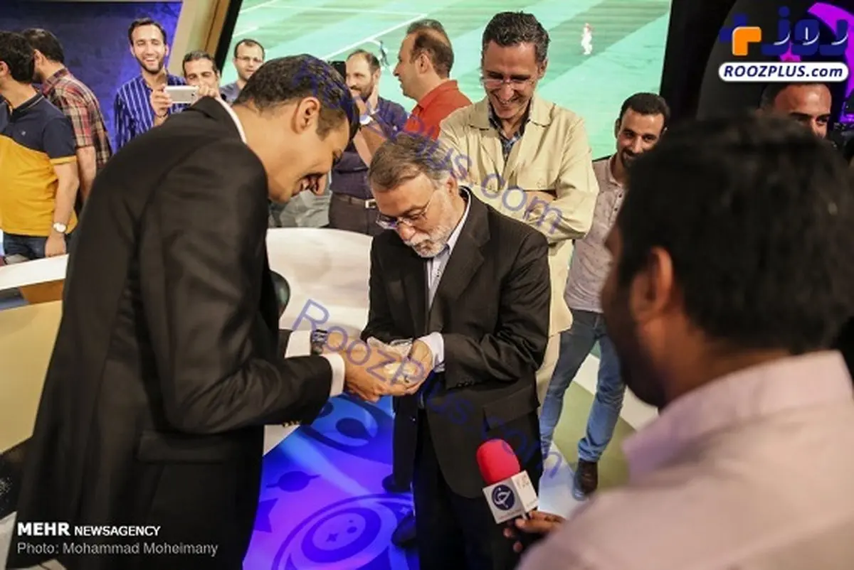 دوپینگ «فردوسی پور» در پشت صحنه برنامه!+عکس