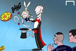 شعبده بازی زیدان را ببینید!/کاریکاتور