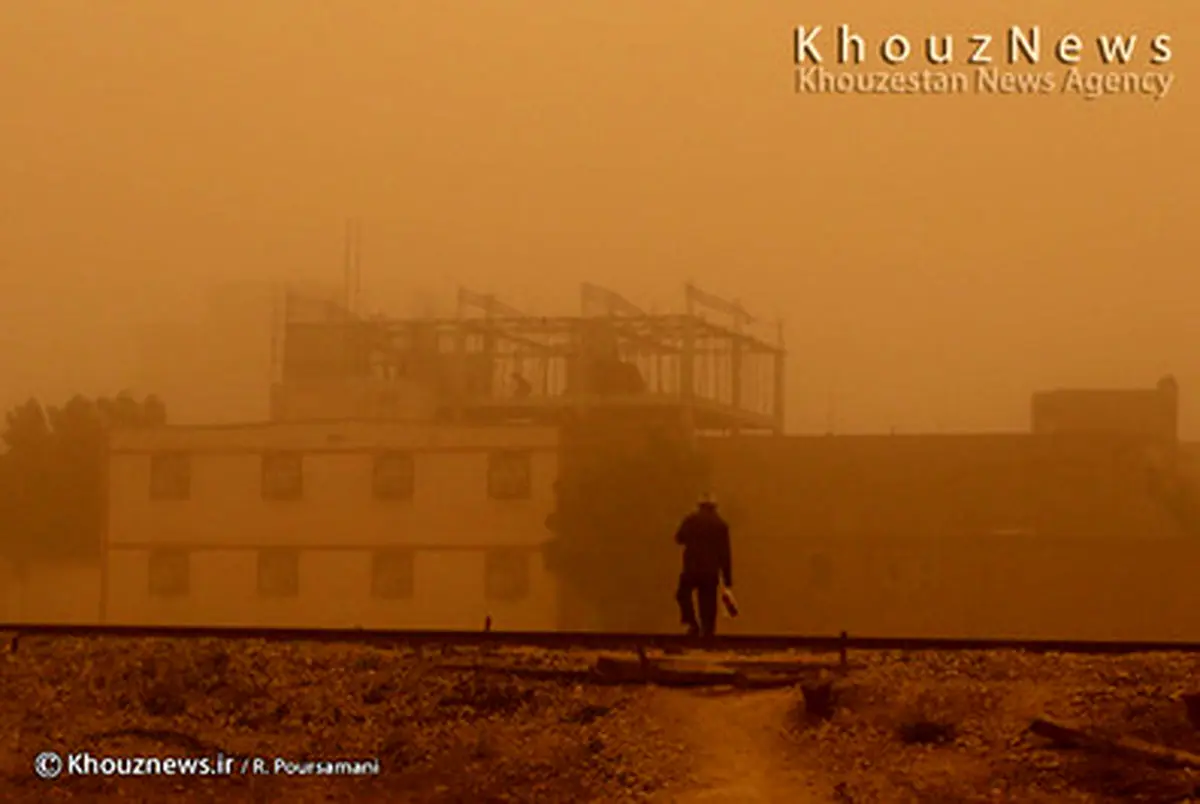 ادامه توفان خاک در اهواز/تصاویر