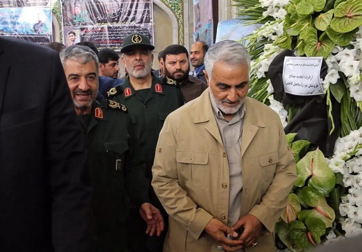 مراسم گرامیداشت شهید حججی با حضور سرلشکر جعفری و سرلشکر سلیمانی +عکس